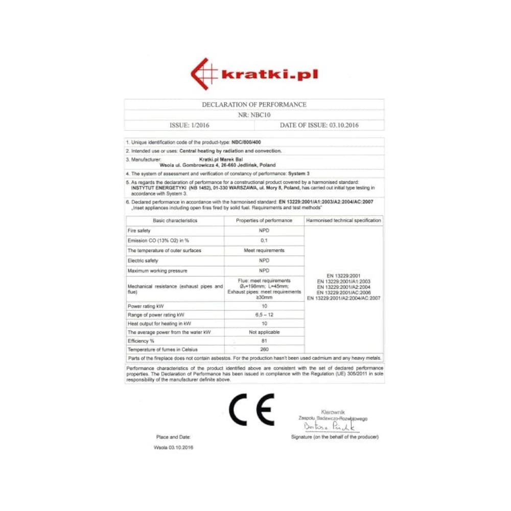 Kratki Nbc/1000/400/Black 15Kw Τριών Όψεων Συρόμενο (120-180M2) Ενεργειακό Τζάκι Αερόθερμο Με Μαύρα Κεραμικά Termotec - 9