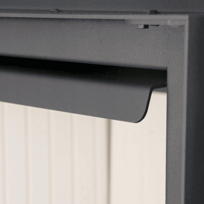 KRATKI LUCY/14/SLIM/L/BS/BLACK ΑΡΙΣΤΕΡΗ ΓΩΝΙΑ (A+) ECODESIGN 10KW (80-100M2) ΕΝΕΡΓΕΙΑΚΟ ΤΖΑΚΙ ΑΕΡΟΘΕΡΜΟ ΜΕ ΑΝΟΙΓΟΜΕΝΗ ΠΟΡΤΑ ΚΑΙ ΜΑΥΡΑ ΚΕΡΑΜΙΚΑ TERMOTEC - 14