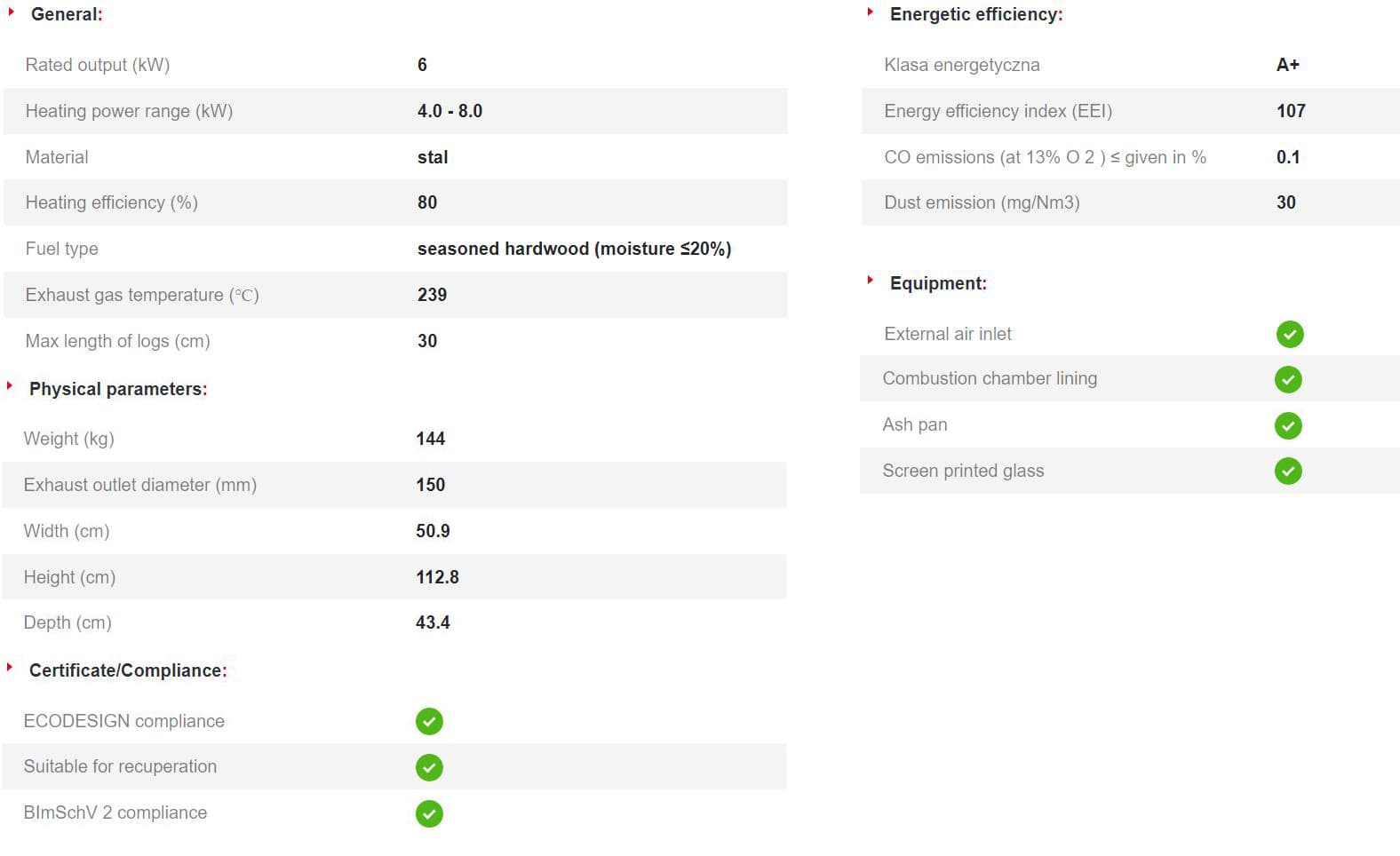 KRATKI KOZA/ENYO/R (A+) ECODESIGN 6KW (55-70M2) ΕΝΕΡΓΕΙΑΚΗ ΣΟΜΠΑ ΞΥΛΟΥ ΑΠΟ ΧΑΛΥΒΑ ΜΕ ΕΠΕΝΔΥΣΗ TERMOTEC - 4