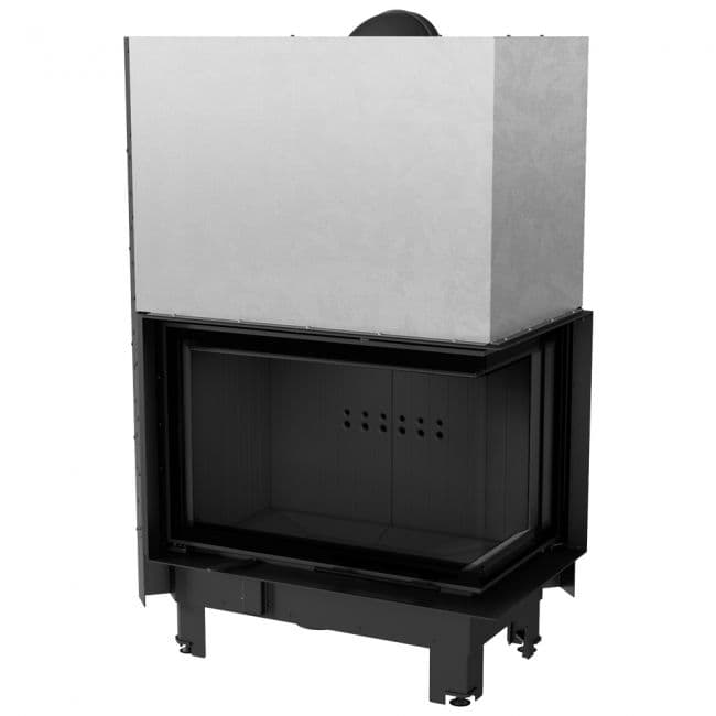 KRATKI MBM/P/BS/G/BLACK ΔΕΞΙΑ ΓΩΝΙΑ ΣΥΡΟΜΕΝΟ 10KW (110-140M2) ΕΝΕΡΓΕΙΑΚΟ ΤΖΑΚΙ ΑΕΡΟΘΕΡΜΟ ΜΕ ΜΑΥΡΑ ΚΕΡΑΜΙΚΑ TERMOTEC - Τζάκια
