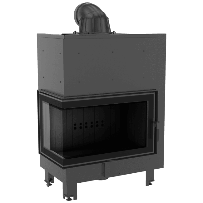 KRATKI MBO/L/BS/BLACK (A+) ΑΡΙΣΤΕΡΗ ΓΩΝΙΑ ΑΝΟΙΓΟΜΕΝΟ 15KW (140-180Μ2) ΕΝΕΡΓΕΙΑΚΟ ΤΖΑΚΙ ΑΕΡΟΘΕΡΜΟ ΜΕ ΜΑΥΡΑ ΚΕΡΑΜΙΚΑ TERMOTEC - Τζάκια
