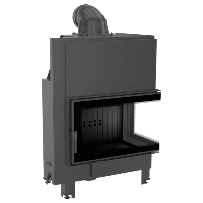 KRATKI MBO/P/BS/BLACK (A+) ΔΕΞΙΑ ΓΩΝΙΑ ΑΝΟΙΓΟΜΕΝΟ 15KW (140-180M2) ΕΝΕΡΓΕΙΑΚΟ ΤΖΑΚΙ ΑΕΡΟΘΕΡΜΟ ΜΕ ΜΑΥΡΑ ΚΕΡΑΜΙΚΑ TERMOTEC - Τζάκια