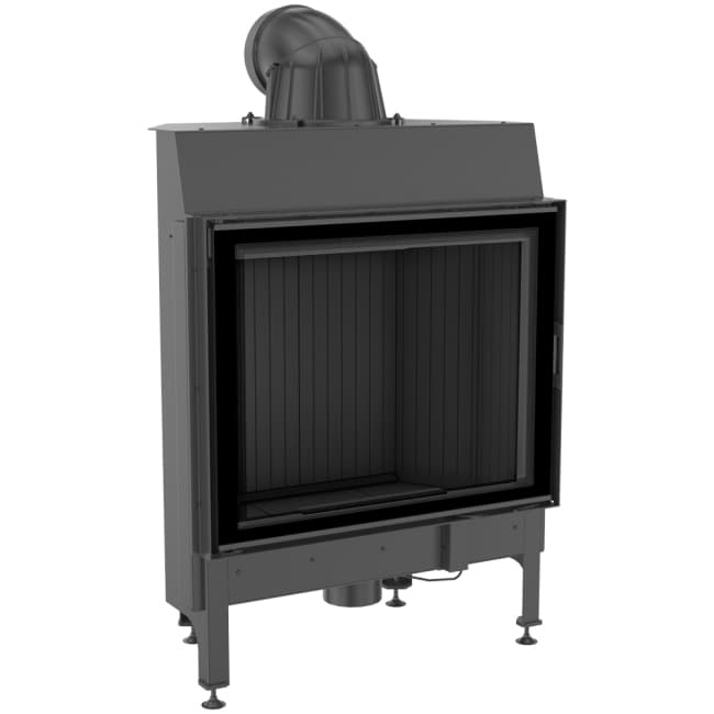 KRATKI NADIA/13/BLACK ΑΝΟΙΓΟΜΕΝΟ ECODESIGN 13KW (100-140Μ2) ΕΝΕΡΓΕΙΑΚΟ ΤΖΑΚΙ ΑΕΡΟΘΕΡΜΟ ΜΕ ΜΑΥΡΑ ΚΕΡΑΜΙΚΑ TERMOTEC - Τζάκια