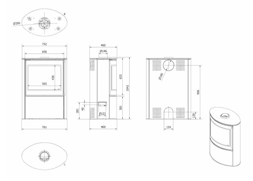 KRATKI BJORN 8KW (60-80M2) ΕΝΕΡΓΕΙΑΚΗ ΣΟΜΠΑ ΞΥΛΟΥ ΑΠΟ ΧΑΛΥΒΑ ΜΕ ΛΕΥΚΑ ΚΕΡΑΜΙΚΑ TERMOTEC - 7