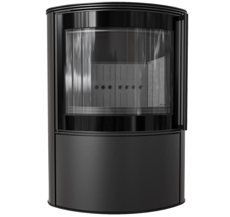 KRATKI BJORN/BLACK 8KW (60-80M2) ΕΝΕΡΓΕΙΑΚΗ ΣΟΜΠΑ ΞΥΛΟΥ ΑΠΟ ΧΑΛΥΒΑ ΜΕ ΜΑΥΡΑ ΚΕΡΑΜΙΚΑ TERMOTEC - Σόμπες