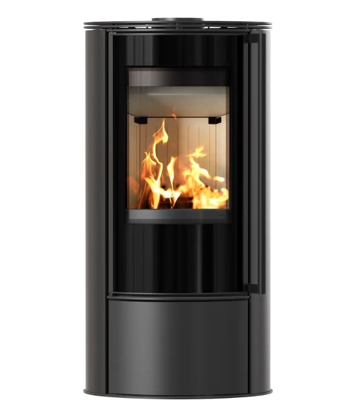 KRATKI ERIK 5,5KW (40-60M2) ΕΝΕΡΓΕΙΑΚΗ ΣΟΜΠΑ ΞΥΛΟΥ ΑΠΟ ΧΑΛΥΒΑ ΜΕ ΛΕΥΚΑ ΚΕΡΑΜΙΚΑ TERMOTEC - Σόμπες
