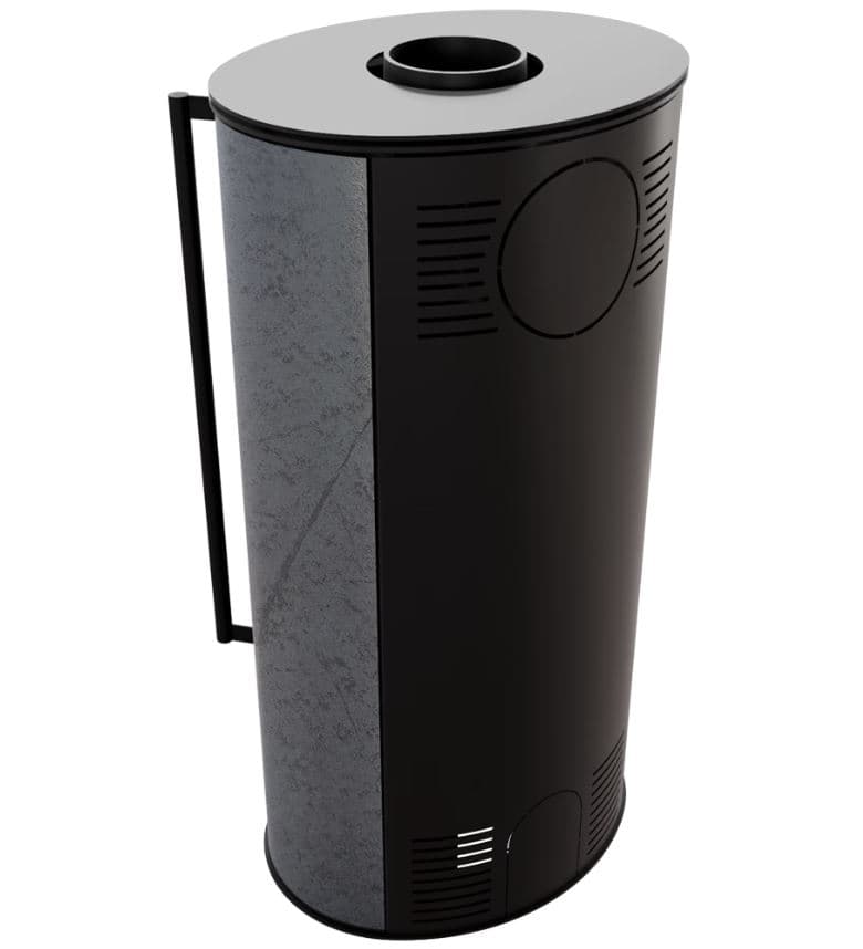 KRATKI ERIK/GFS (GRAFITE SATIN) 5,5KW (40-60M2) ΕΝΕΡΓΕΙΑΚΗ ΣΟΜΠΑ ΞΥΛΟΥ ΑΠΟ ΧΑΛΥΒΑ ΜΕ ΛΕΥΚΑ ΚΕΡΑΜΙΚΑ TERMOTEC - 12