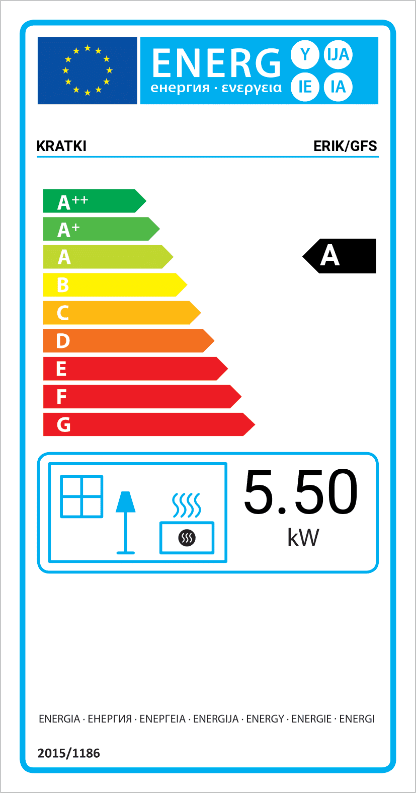 KRATKI ERIK/GFS (GRAFITE SATIN) 5,5KW (40-60M2) ΕΝΕΡΓΕΙΑΚΗ ΣΟΜΠΑ ΞΥΛΟΥ ΑΠΟ ΧΑΛΥΒΑ ΜΕ ΛΕΥΚΑ ΚΕΡΑΜΙΚΑ TERMOTEC - 5
