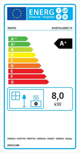 KRATKI KASETA/ARKE/70 (69X49CM ΑΠΑΙΤΟΥΜΕΝΟ ΑΝΟΙΓΜΑ) 8KW ECODESIGN A+ (80-120Μ2)  ΕΝΕΡΓΕΙΑΚΗ ΕΣΤΙΑ ΑΕΡΟΘΕΡΜΗ ΜΕ ΔΙΠΛΟ ΒΕΝΤΙΛΑΤΕΡ (260M3/h) ΚΑΙ ΛΕΥΚΑ ΚΕΡΑΜΙΚΑ TERMOTEC - 8