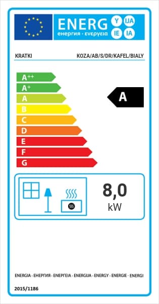 KRATKI KOZA AB/S/K/BIALY 8KW / 50-70m2 ΕΝΕΡΓΕΙΑΚΗ ΣΟΜΠΑ ΞΥΛΟΥ ΑΠΟ ΧΑΛΥΒΑ ΜΕ ΕΞΩΤΕΡΙΚΗ ΕΠΕΝΔΥΣΗ ΑΠΟ ΛΕΥΚΟ ΚΕΡΑΜΙΚΟ - 7