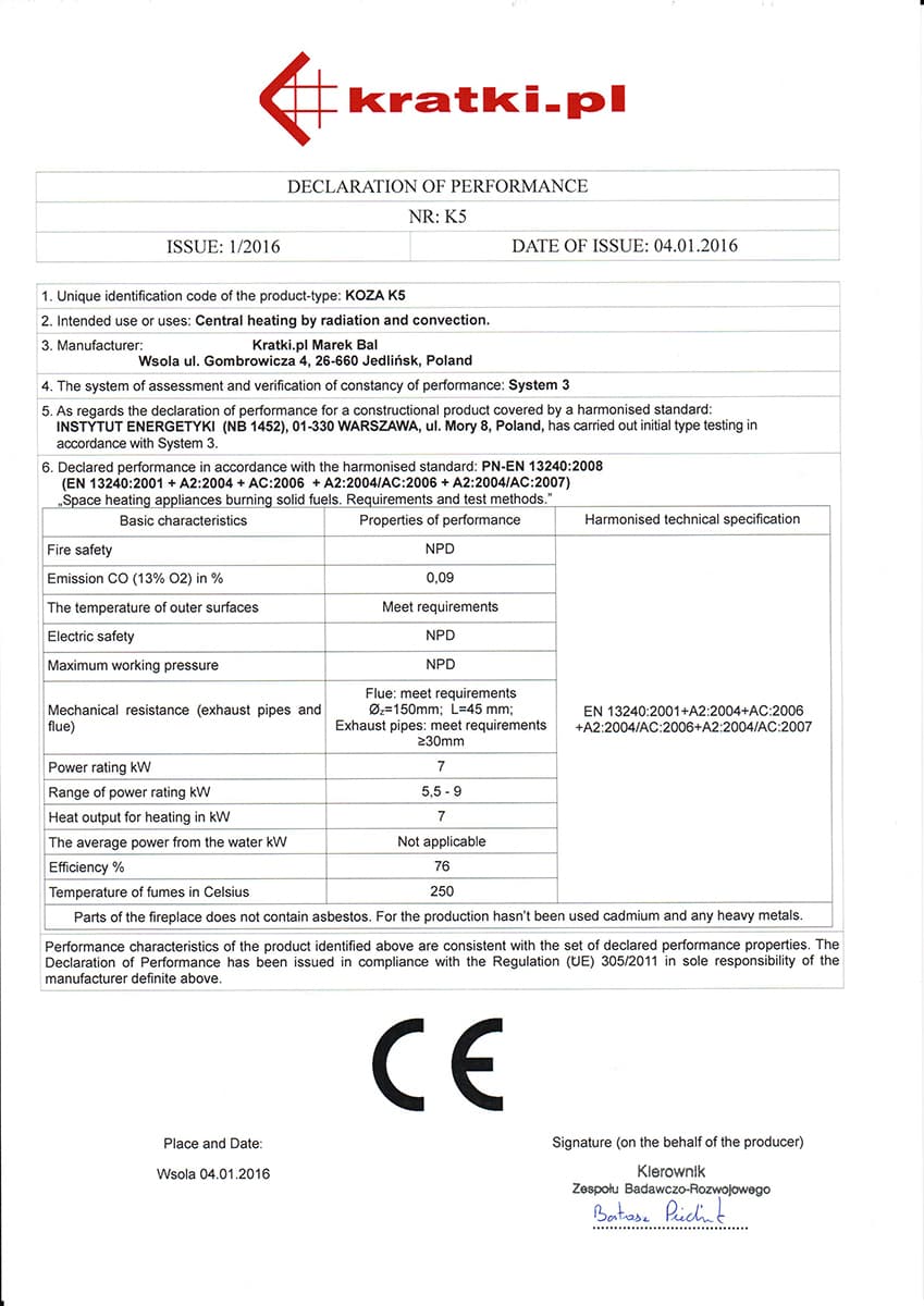 KRATKI KOZA/K5/S/W/D 7KW / 50-70m2 ΕΝΕΡΓΕΙΑΚΗ ΣΟΜΠΑ - 6
