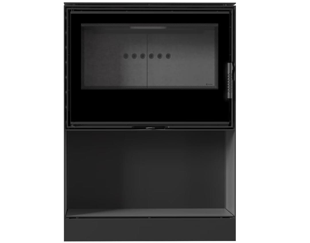 KRATKI KARI/80/W/BLACK (Α+) 12KW (100-150Μ2)  ΕΝΕΡΓΕΙΑΚΗ ΕΣΤΙΑ ΑΕΡΟΘΕΡΜΗ ΜΕ ΜΕΤΑΛΛΙΚΗ ΒΑΣΗ - ΞΥΛΟΘΗΚΗ ΚΑΙ ΜΑΥΡΑ ΚΕΡΑΜΙΚΑ TERMOTEC - 8