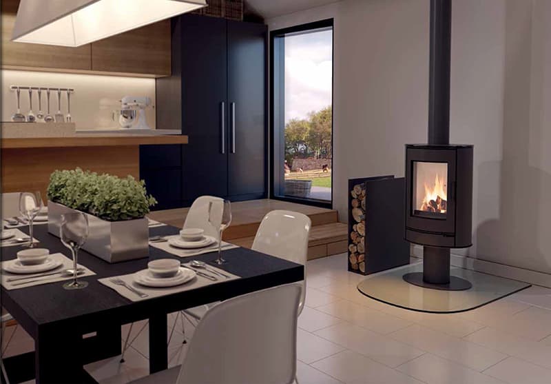 KRATKI KOZA/AB/S/N/DR/BLACK 8KW ECODESIGN (50-70M2) ΕΝΕΡΓΕΙΑΚΗ ΣΟΜΠΑ ΞΥΛΟΥ ΑΠΟ ΧΑΛΥΒΑ ΜΕ ΜΑΥΡΑ ΚΕΡΑΜΙΚΑ TERMOTEC - 2
