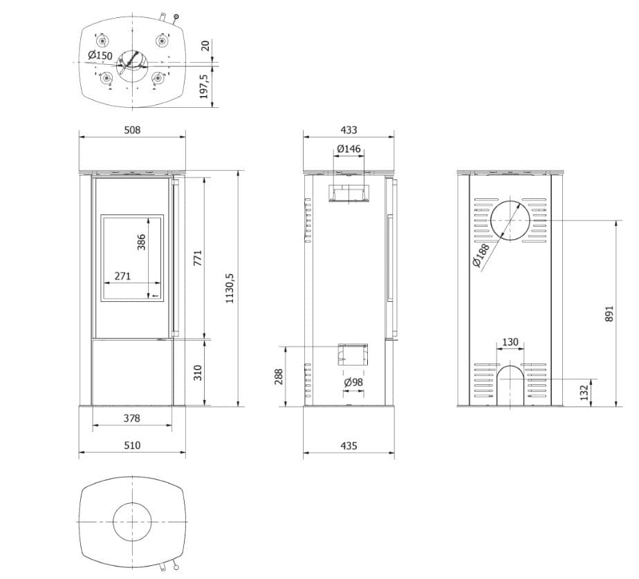 KRATKI KOZA/AB/ENYO/R 5,5KW ECODESIGN (40-60M2) ΕΝΕΡΓΕΙΑΚΗ ΣΟΜΠΑ ΞΥΛΟΥ ΑΠΟ ΧΑΛΥΒΑ ΜΕ ΛΕΥΚΑ ΚΕΡΑΜΙΚΑ TERMOTEC - 3