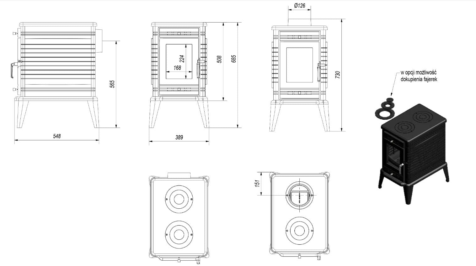 KRATKI KOZA/K10/130 9,5KW (80-130M2) ΕΝΕΡΓΕΙΑΚΗ ΣΟΜΠΑ ΜΑΝΤΕΜΕΝΙΑ - 3