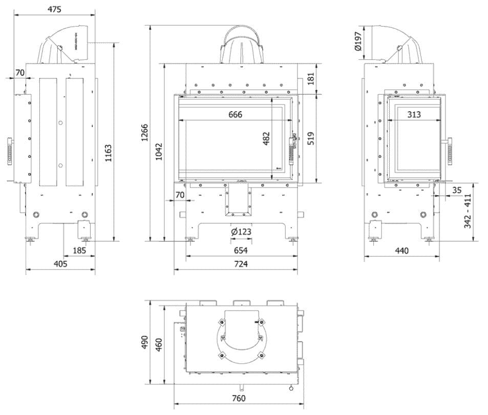 KRATKI LUCY/12/L/NEW ΑΡΙΣΤΕΡΗ ΓΩΝΙΑ ΑΝΟΙΓΟΜΕΝΟ 12KW (80-130M2) ΕΝΕΡΓΕΙΑΚΟ ΤΖΑΚΙ ΑΕΡΟΘΕΡΜΟ ΜΕ ΛΕΥΚΑ ΚΕΡΑΜΙΚΑ TERMOTEC - 2