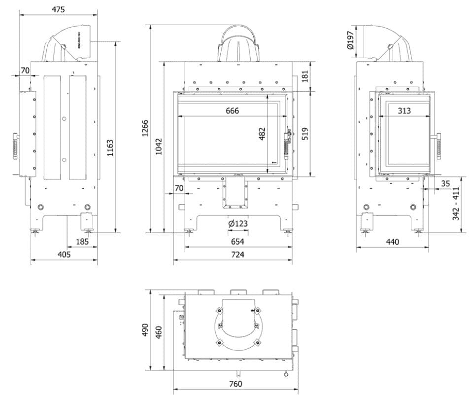 KRATKI LUCY/12/L/NEW/BLACK ΑΡΙΣΤΕΡΗ ΓΩΝΙΑ ΑΝΟΙΓΟΜΕΝΟ 12KW (80-130M2) ΕΝΕΡΓΕΙΑΚΟ ΤΖΑΚΙ ΑΕΡΟΘΕΡΜΟ ΜΕ ΜΑΥΡΑ ΚΕΡΑΜΙΚΑ TERMOTEC - 2