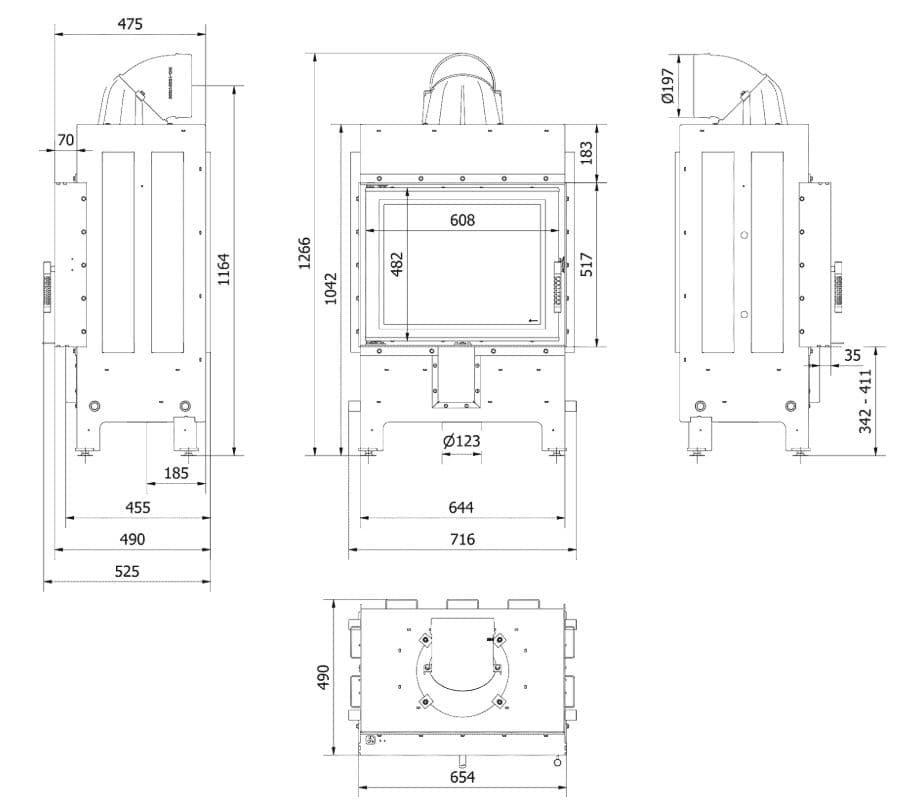 KRATKI LUCY/12/NEW ΑΝΟΙΓΟΜΕΝΟ 12KW (80-130M2) ΕΝΕΡΓΕΙΑΚΟ ΤΖΑΚΙ ΑΕΡΟΘΕΡΜΟ ΜΕ ΛΕΥΚΑ ΚΕΡΑΜΙΚΑ TERMOTEC - 2