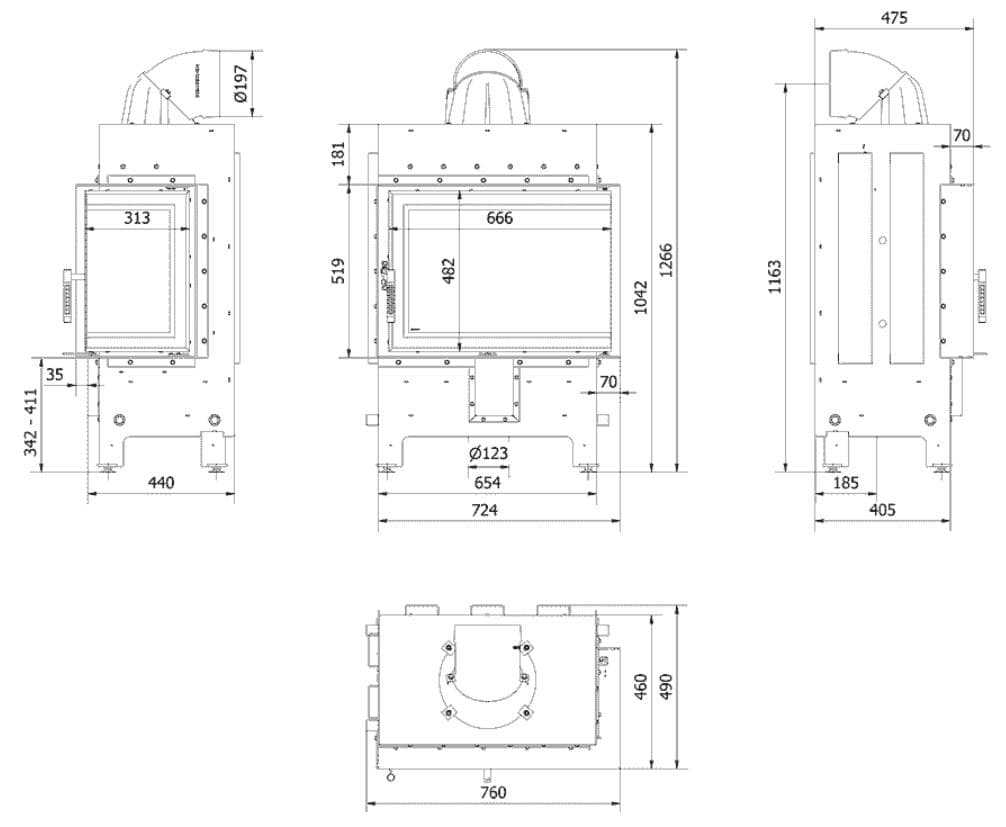 KRATKI LUCY/12/P/NEW/BLACK ΔΕΞΙΑ ΓΩΝΙΑ ΑΝΟΙΓΟΜΕΝΟ 12KW (80-130M2) ΕΝΕΡΓΕΙΑΚΟ ΤΖΑΚΙ ΑΕΡΟΘΕΡΜΟ ΜΕ ΜΑΥΡΑ ΚΕΡΑΜΙΚΑ TERMOTEC - 2