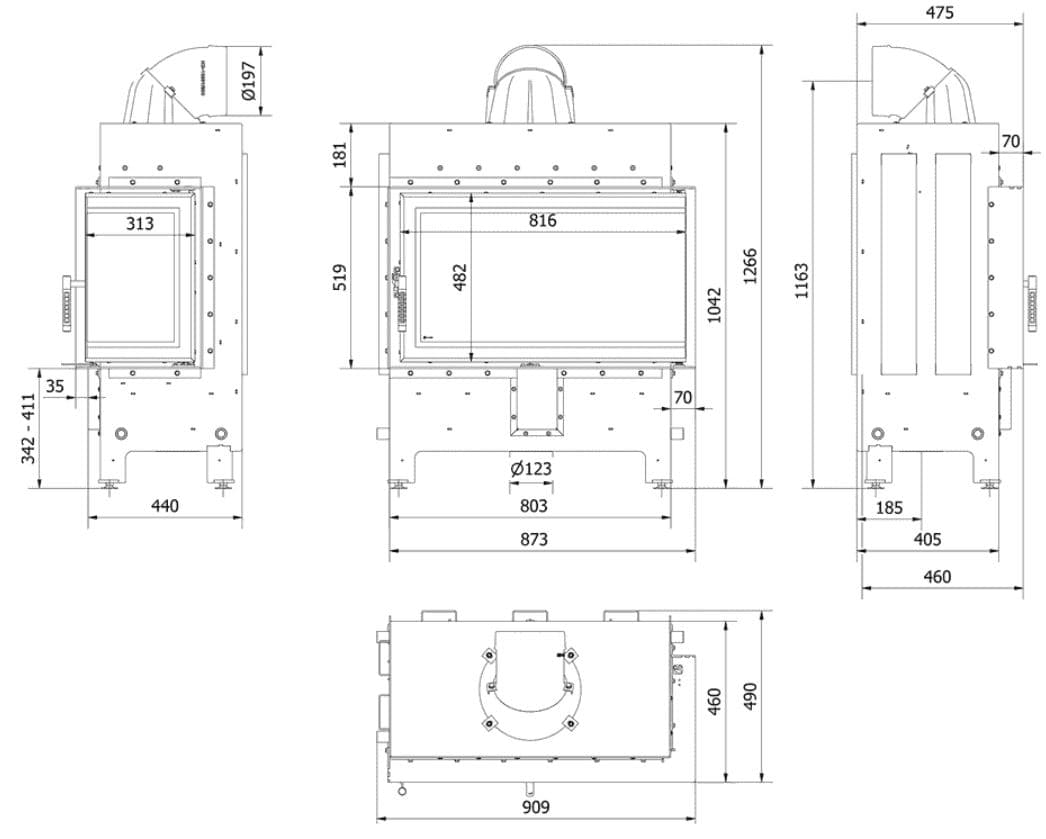 KRATKI LUCY/14/P/NEW ΔΕΞΙΑ ΓΩΝΙΑ ΑΝΟΙΓΟΜΕΝΟ 14KW (100-150M2) ΕΝΕΡΓΕΙΑΚΟ ΤΖΑΚΙ ΑΕΡΟΘΕΡΜΟ ΜΕ ΛΕΥΚΑ ΚΕΡΑΜΙΚΑ TERMOTEC - 2
