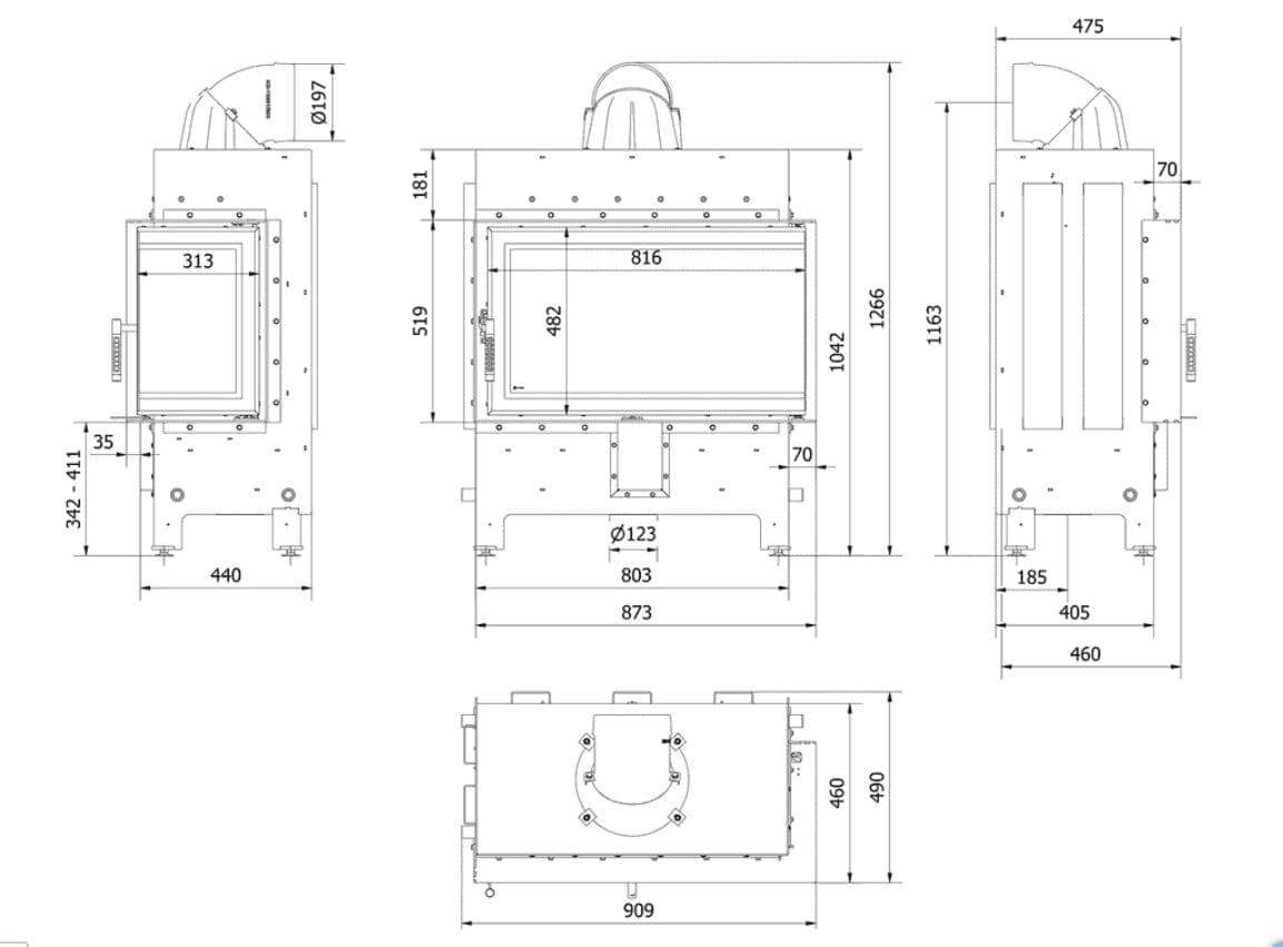 KRATKI LUCY/14/P/NEW/BLACK ΔΕΞΙΑ ΓΩΝΙΑ ΑΝΟΙΓΟΜΕΝΟ 14KW (100-150M2) ΕΝΕΡΓΕΙΑΚΟ ΤΖΑΚΙ ΑΕΡΟΘΕΡΜΟ ΜΕ ΜΑΥΡΑ ΚΕΡΑΜΙΚΑ TERMOTEC - 2