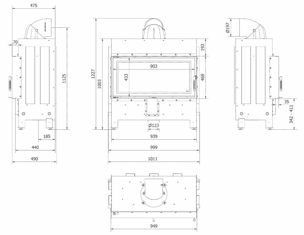 KRATKI LUCY/16/NEW ΑΝΟΙΓΟΜΕΝΟ 16KW (110-175M2) ΕΝΕΡΓΕΙΑΚΟ ΤΖΑΚΙ ΑΕΡΟΘΕΡΜΟ ΜΕ ΛΕΥΚΑ ΚΕΡΑΜΙΚΑ TERMOTEC - 2