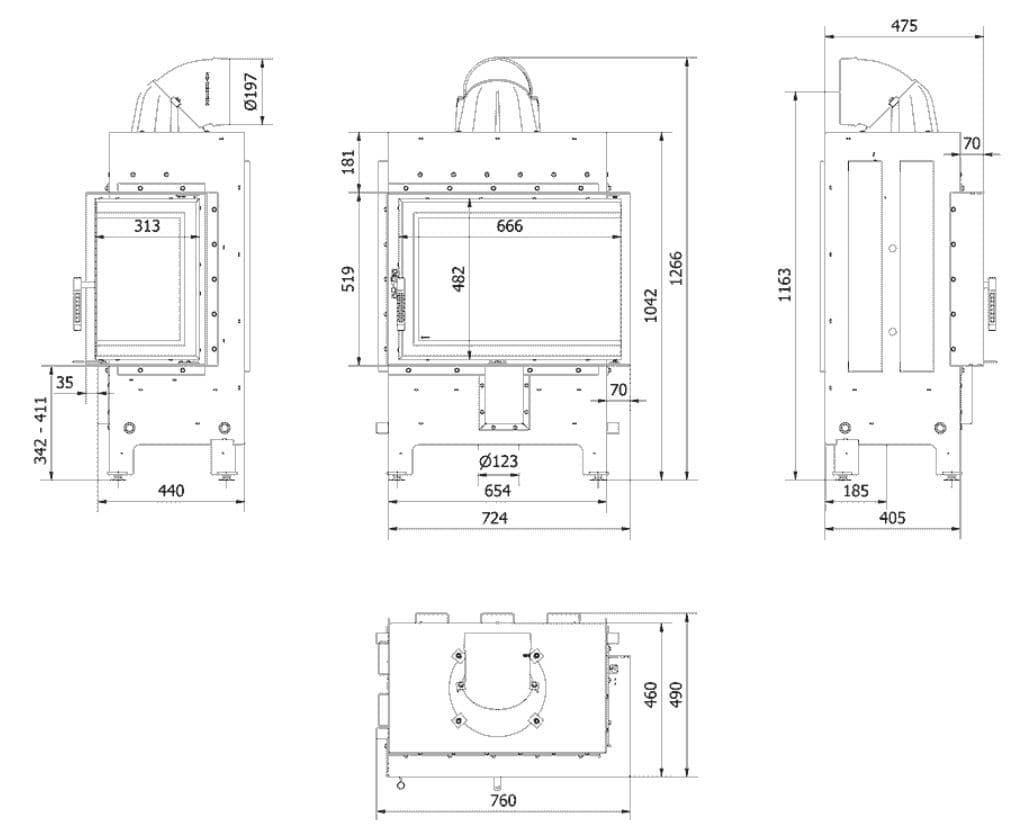 KRATKI LUCY/12/P/NEW ΔΕΞΙΑ ΓΩΝΙΑ ΑΝΟΙΓΟΜΕΝΟ 12KW (80-130M2) ΕΝΕΡΓΕΙΑΚΟ ΤΖΑΚΙ ΑΕΡΟΘΕΡΜΟ ΜΕ ΛΕΥΚΑ ΚΕΡΑΜΙΚΑ TERMOTEC - 2