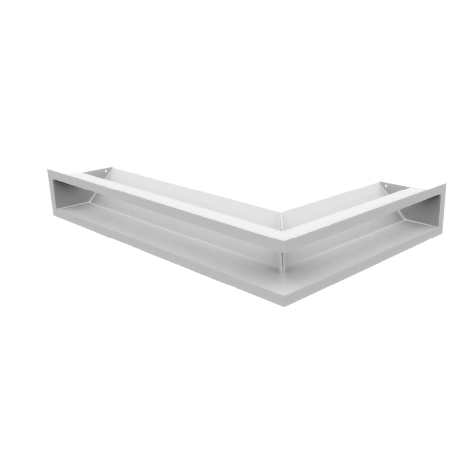 KRATKI ΠΕΡΣΙΔΑ LUFT/NL/9/40/45S/B 40X60X9CM ΛΕΥΚΗ ΑΡΙΣΤΕΡΗ ΓΩΝΙΑ - Τζάκια