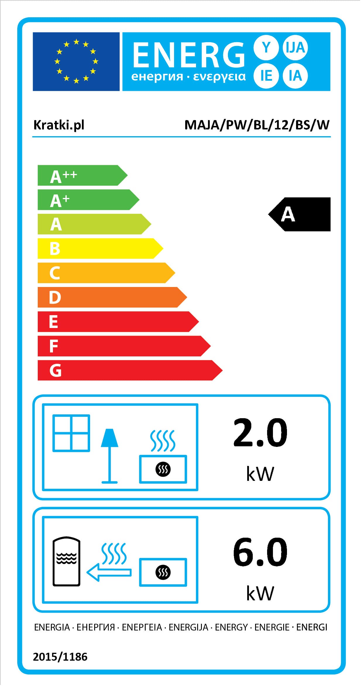 KRATKI MAJA/PW/BL/12/BS/W ΑΡΙΣΤΕΡΗ ΓΩΝΙΑ ΑΝΟΙΓΟΜΕΝΟ ECODESIGN 8KW (70-90M2) ΤΖΑΚΙ ΛΕΒΗΤΑΣ  ΚΛΕΙΣΤΟΥ ΔΟΧΕΙΟΥ ΔΙΑΣΤΟΛΗΣ - 8