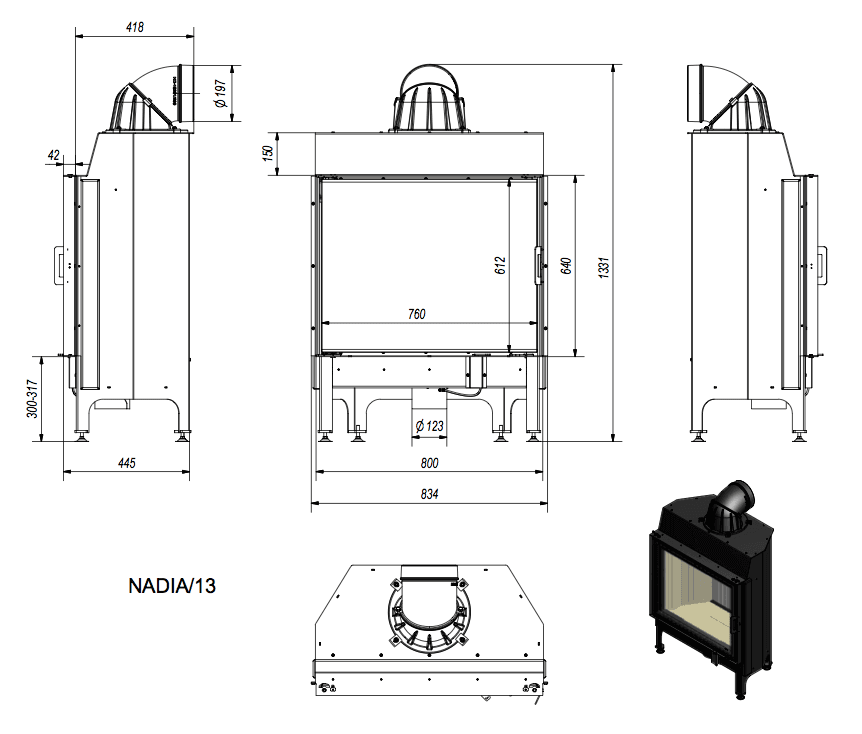 KRATKI NADIA/13/BLACK ΑΝΟΙΓΟΜΕΝΟ ECODESIGN 13KW (100-140Μ2) ΕΝΕΡΓΕΙΑΚΟ ΤΖΑΚΙ ΑΕΡΟΘΕΡΜΟ ΜΕ ΜΑΥΡΑ ΚΕΡΑΜΙΚΑ TERMOTEC - 5