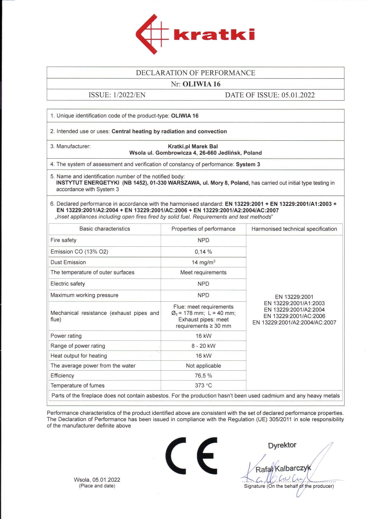 KRATKI OLIWIA/DECO ΑΝΟΙΓΟΜΕΝΟ ECODESIGN 16KW (150-180Μ2) ΕΝΕΡΓΕΙΑΚΟ ΤΖΑΚΙ ΑΕΡΟΘΕΡΜΟ ΜΑΝΤΕΜΕΝΙΟ - 10