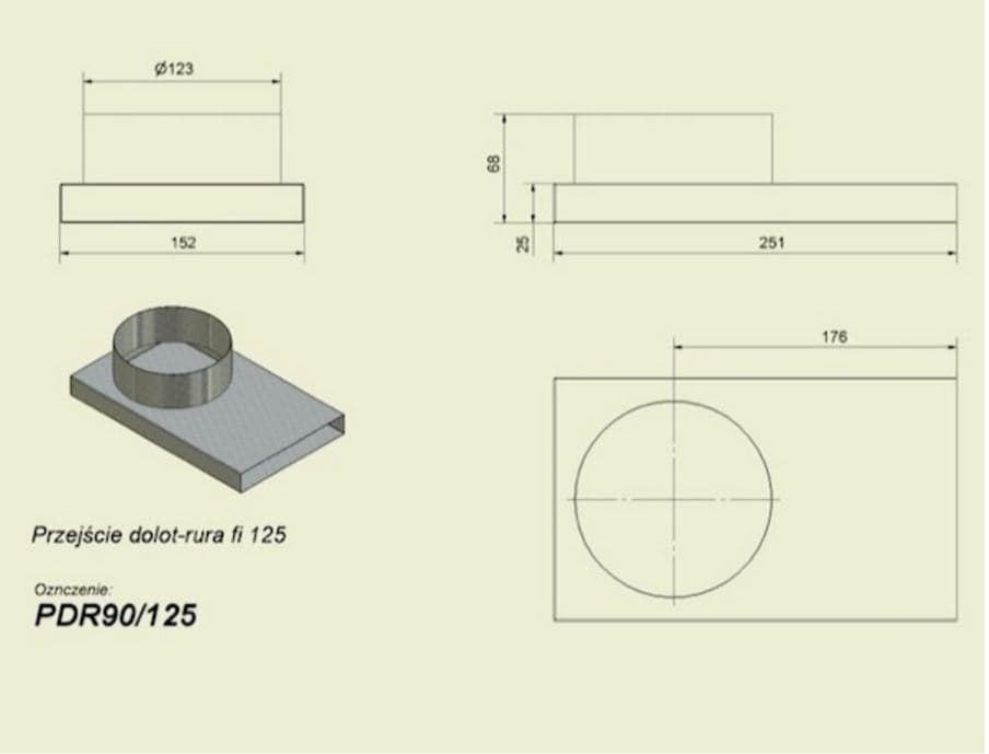 KRATKI ΚΑΝΑΛΙ ΠΕΡΑΣΜΑΤΟΣ PDR90 125 - 2