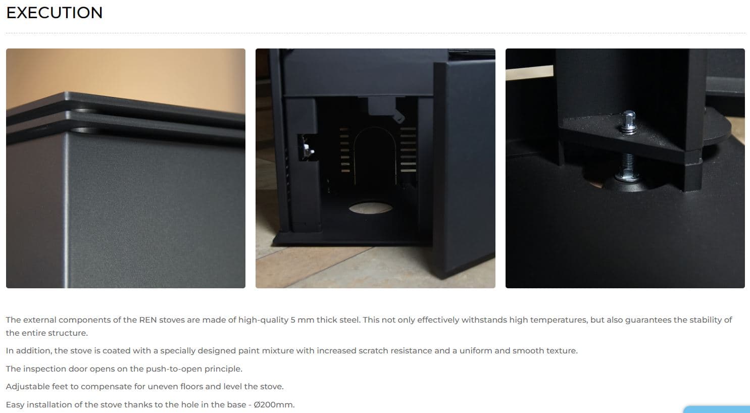 KRATKI REN/L/P/BLACK 7,3KW ECODESIGN (75 - 100M2) ΕΝΕΡΓΕΙΑΚΗ ΣΟΜΠΑ ΑΠΟ ΧΑΛΥΒΑ ΜΕ ΜΑΥΡΑ ΚΕΡΑΜΙΚΑ TERMOTEC - 13
