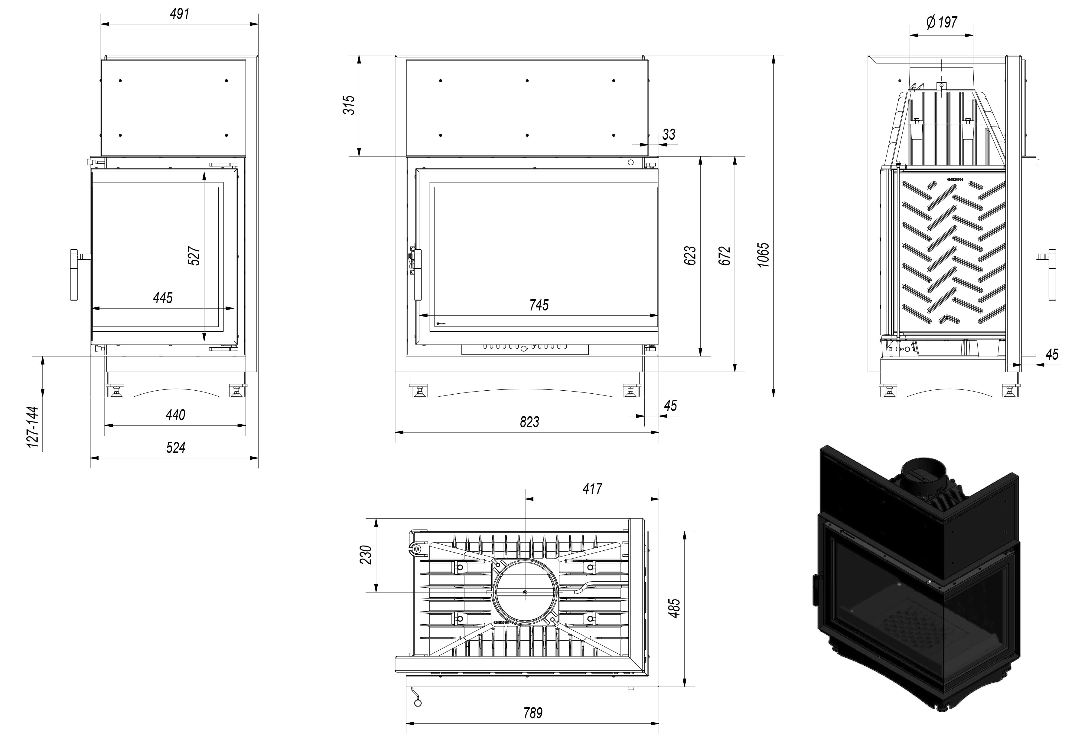 KRATKI AMELIA/P/BS/DECO ΔΕΞΙΑ ΓΩΝΙΑ 21KW / 200-250m2 ΕΝΕΡΓΕΙΑΚΟ ΤΖΑΚΙ ΜΑΝΤΕΜΕΝΙΟ - 2