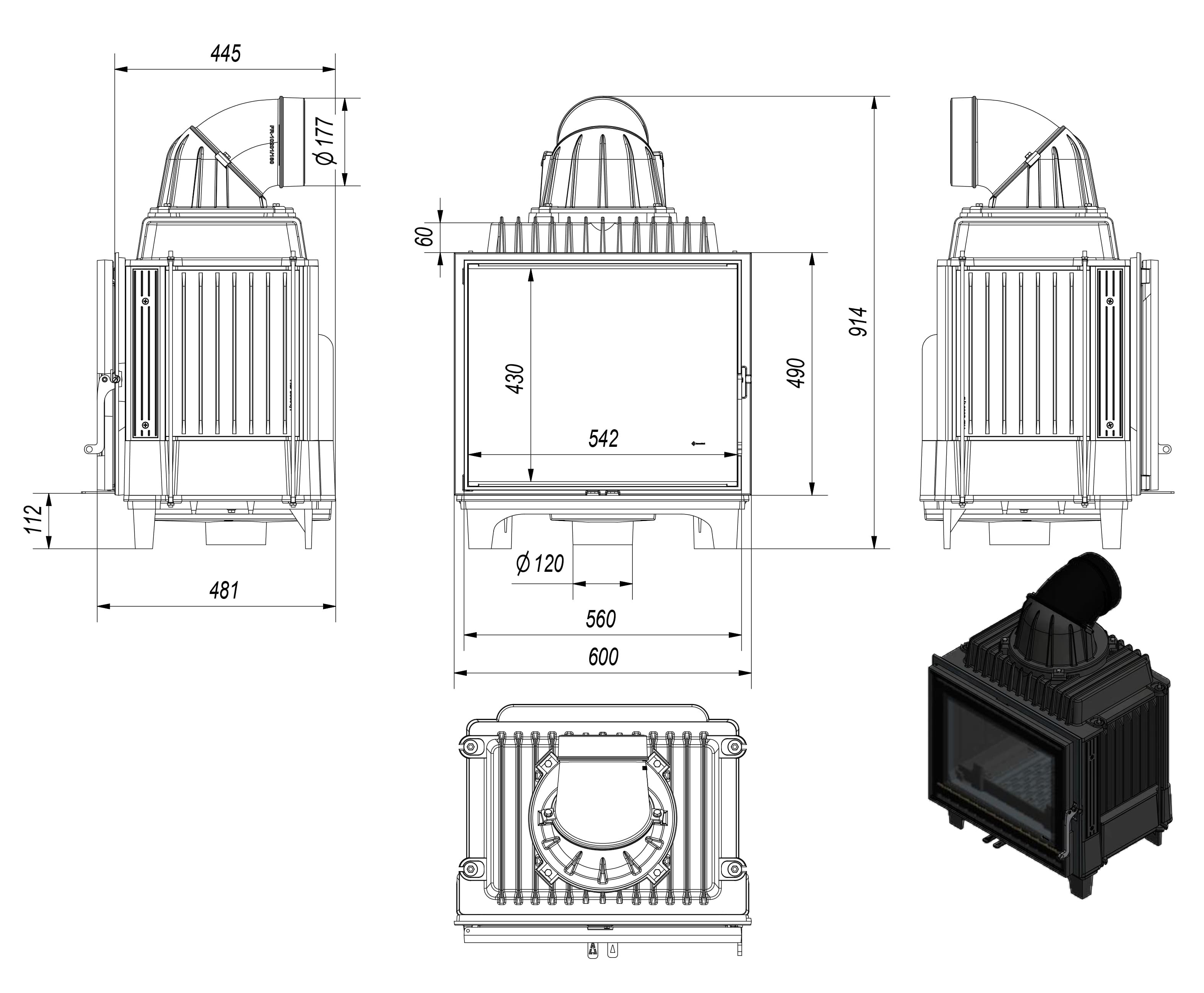 KRATKI FRANEK/10/PF (A+) ΙΣΙΟ ECODESIGN 10KW (90-110M2) ΕΝΕΡΓΕΙΑΚΟ ΤΖΑΚΙ ΑΕΡΟΘΕΡΜΟ ΜΑΝΤΕΜΕΝΙΟ - 3