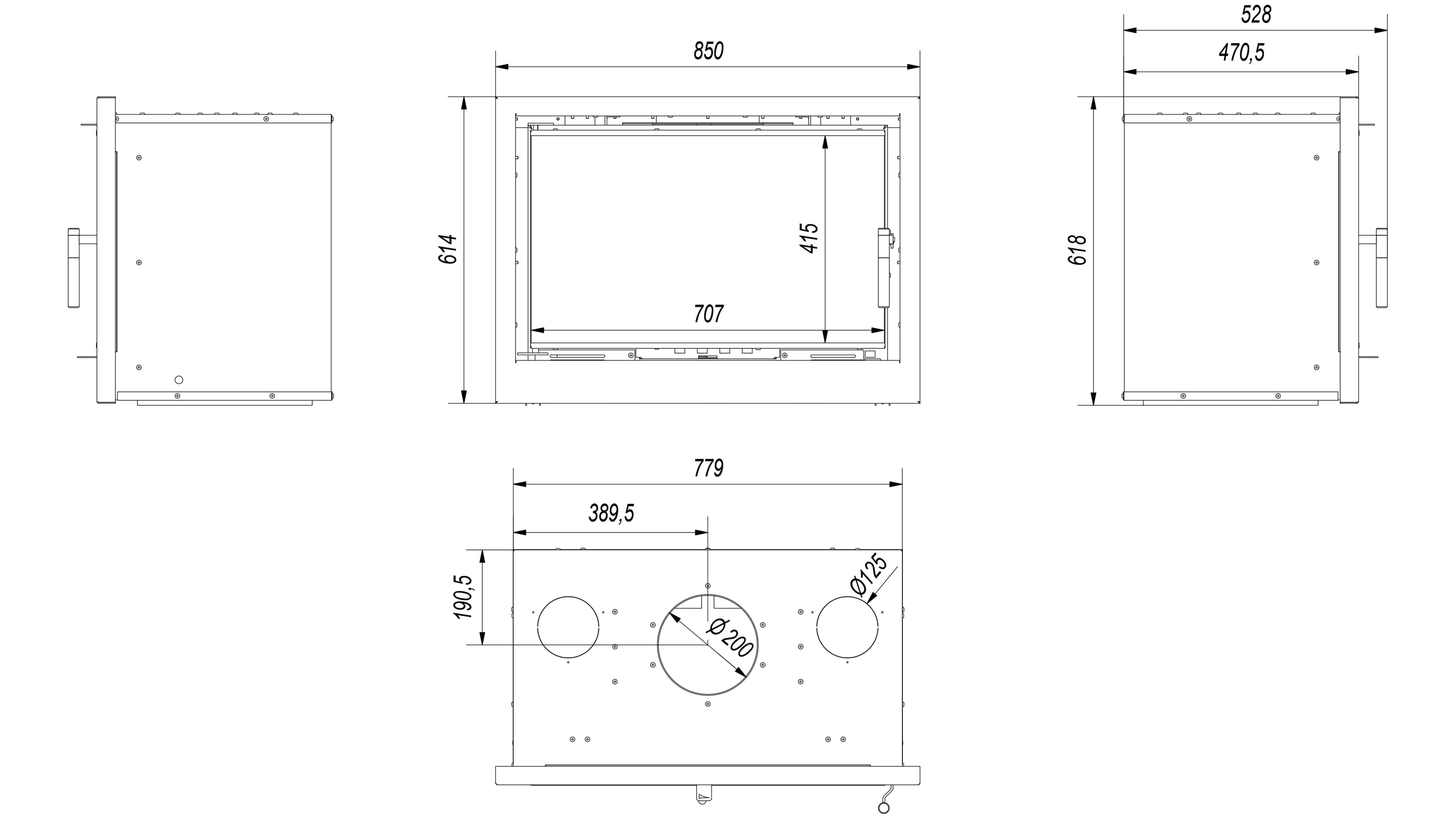 KRATKI KASETA/ARKE/80 (78X58CM ΑΠΑΙΤΟΥΜΕΝΟ ΑΝΟΙΓΜΑ) ECODESIGN 12KW (100-170Μ2)  ΕΝΕΡΓΕΙΑΚΗ ΕΝΘΕΤΗ ΕΣΤΙΑ ΑΕΡΟΘΕΡΜΗ ΜΕ ΔΙΠΛΟ ΒΕΝΤΙΛΑΤΕΡ (280M3/h) ΚΑΙ ΛΕΥΚΑ ΚΕΡΑΜΙΚΑ TERMOTEC - 3