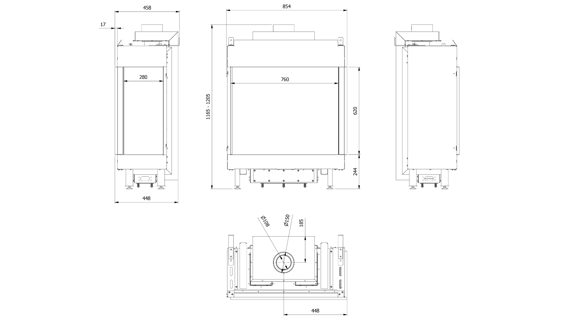 KRATKI LEO/P/76/62/G20 ΔΕΞΙΑ ΓΩΝΙΑ 8,6KW (55-90M2) ΕΝΕΡΓΕΙΑΚΟ ΤΖΑΚΙ ΦΥΣΙΚΟΥ ΑΕΡΙΟΥ - 2