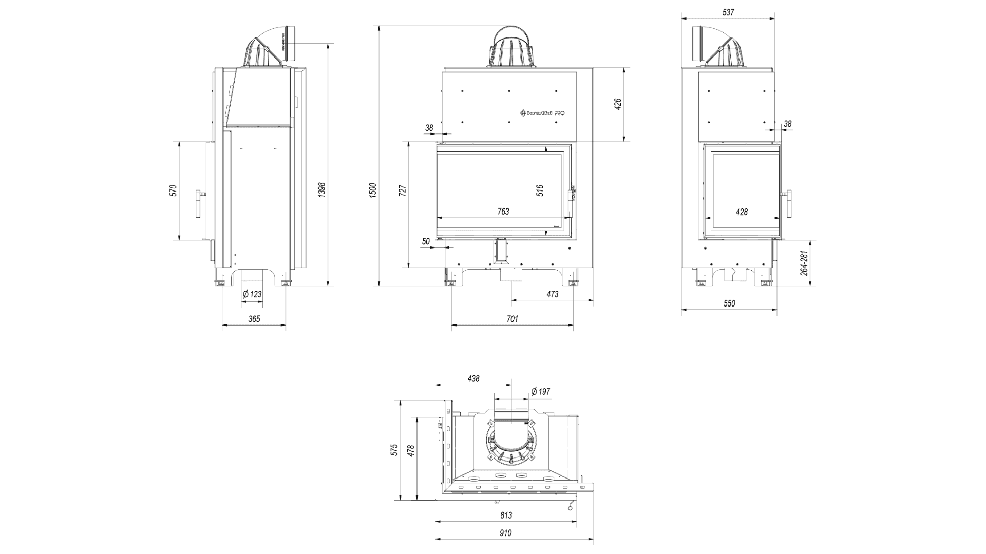 KRATKI MBA/L/BS/BLACK ΑΡΙΣΤΕΡΗ ΓΩΝΙΑ ΑΝΟΙΓΟΜΕΝΟ 17KW (160-200M2) ΕΝΕΡΓΕΙΑΚΟ ΤΖΑΚΙ ΑΕΡΟΘΕΡΜΟ ΜΕ ΜΑΥΡΑ ΚΕΡΑΜΙΚΑ TERMOTEC - 2