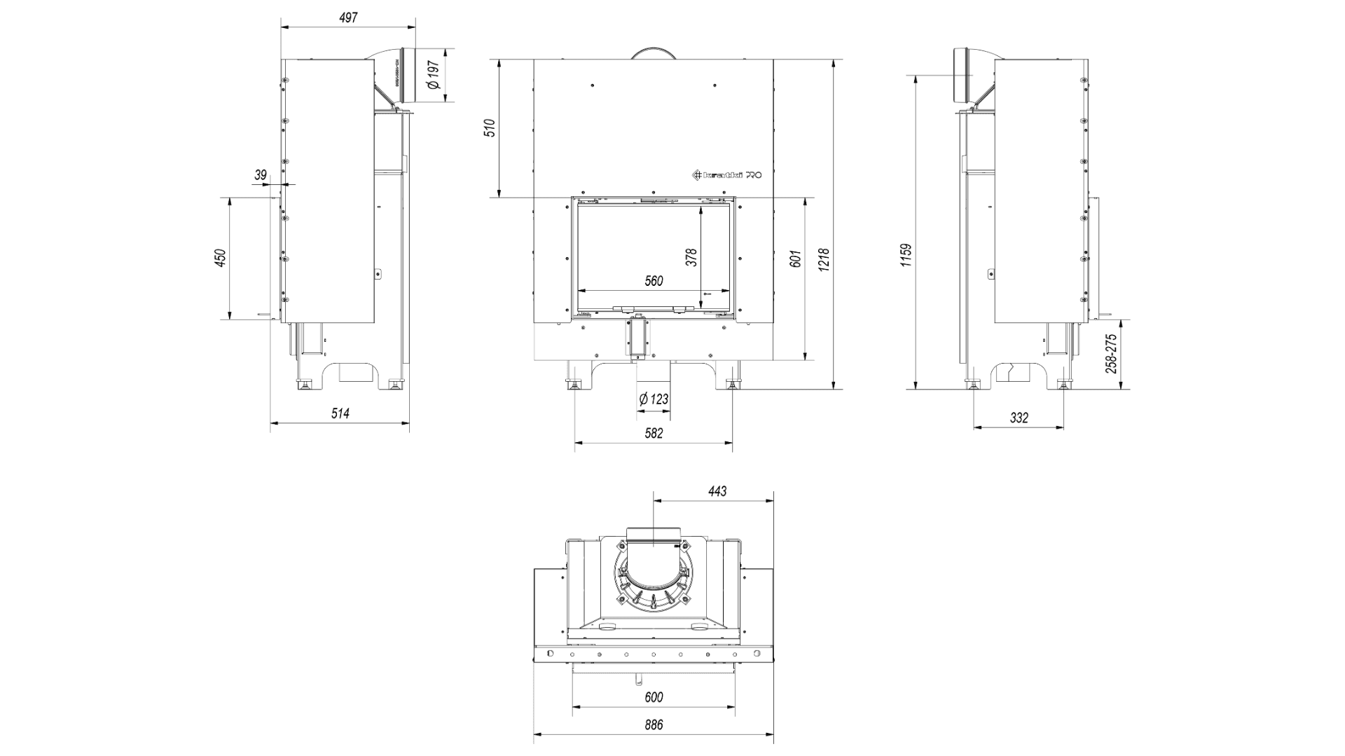 KRATKI MBM/G/BLACK 10KW ΣΥΡΟΜΕΝΟ (110-140Μ2) ΕΝΕΡΓΕΙΑΚΟ ΤΖΑΚΙ ΑΕΡΟΘΕΡΜΟ ΜΕ ΜΑΥΡΑ ΚΕΡΑΜΙΚΑ TERMOTEC - 2