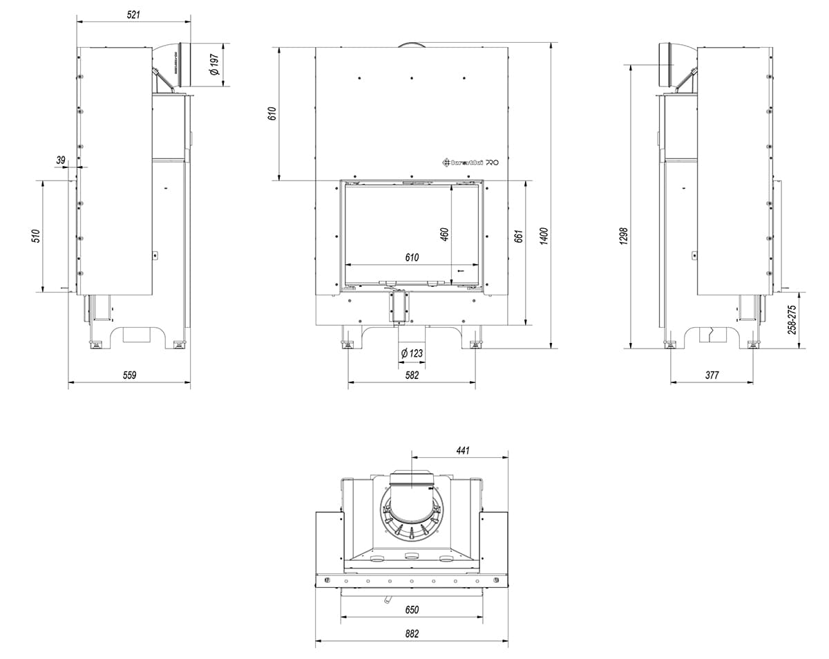 KRATKI MBZ/G 13KW ΣΥΡΟΜΕΝΟ (120-150M2) ΕΝΕΡΓΕΙΑΚΟ ΤΖΑΚΙ ΑΕΡΟΘΕΡΜΟ ΜΕ ΛΕΥΚΑ ΚΕΡΑΜΙΚΑ TERMOTEC - 2