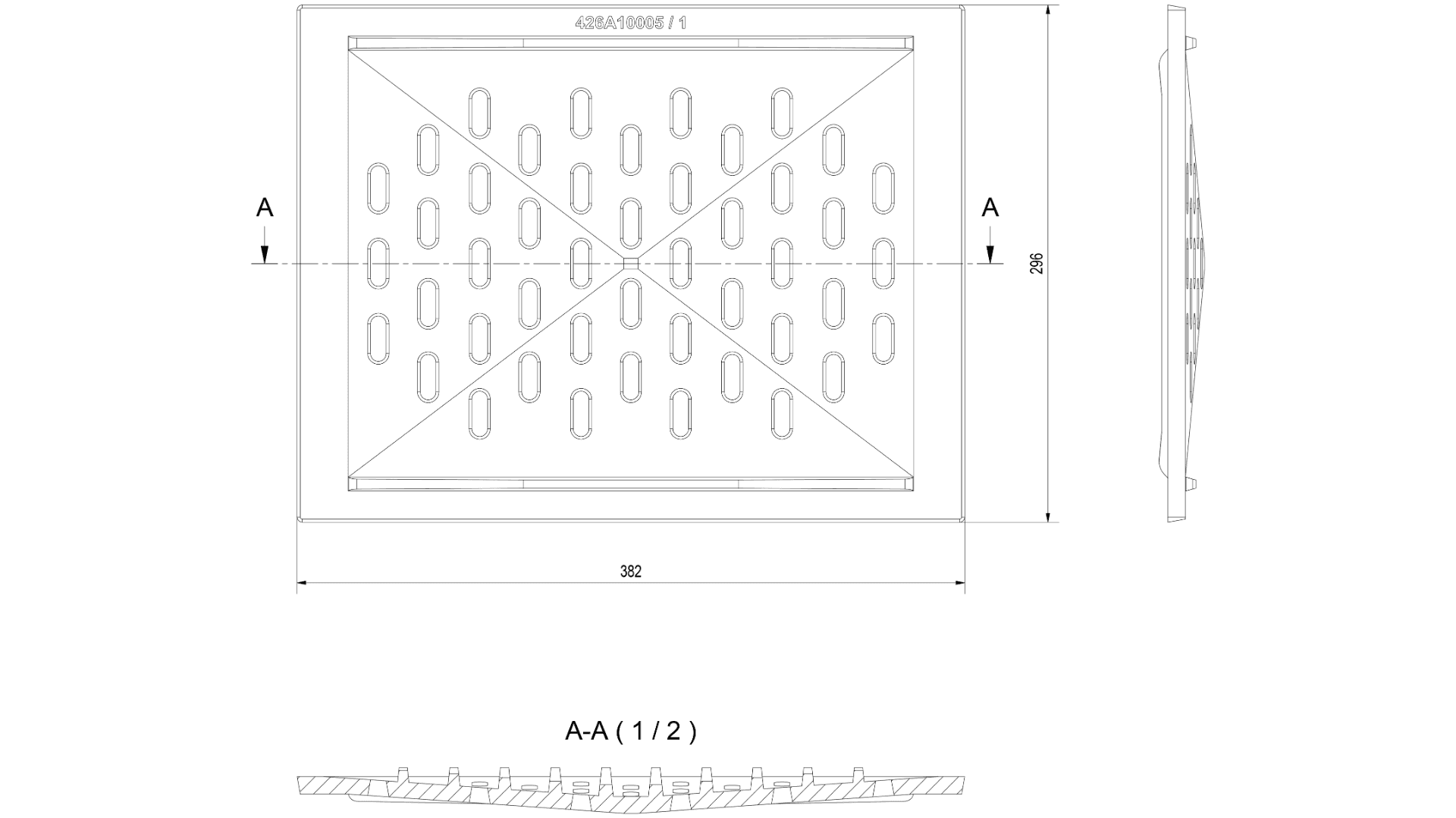 KRATKI ΣΧΑΡΑ ZUZIA, OLIWIA, AMELIA 426-A-10005/1/MALOWANE - 2