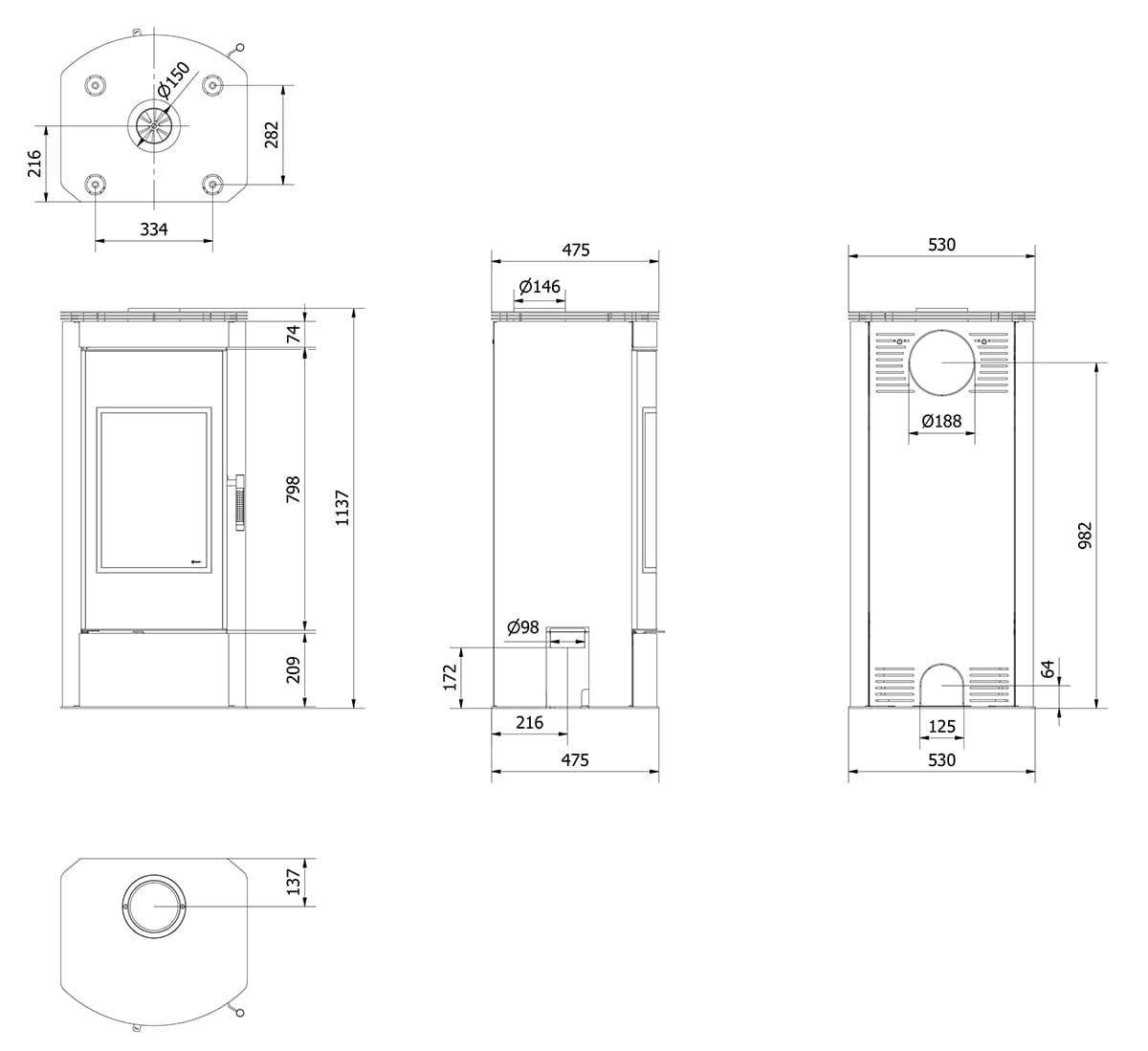 KRATKI KOZA/TITAN/G/R (95-120M2) ΕΝΕΡΓΕΙΑΚΗ ΣΟΜΠΑ ΞΥΛΟΥ ΑΠΟ ΧΑΛΥΒΑ ΜΕ ΕΠΕΝΔΥΣΗ TERMOTEC - 3