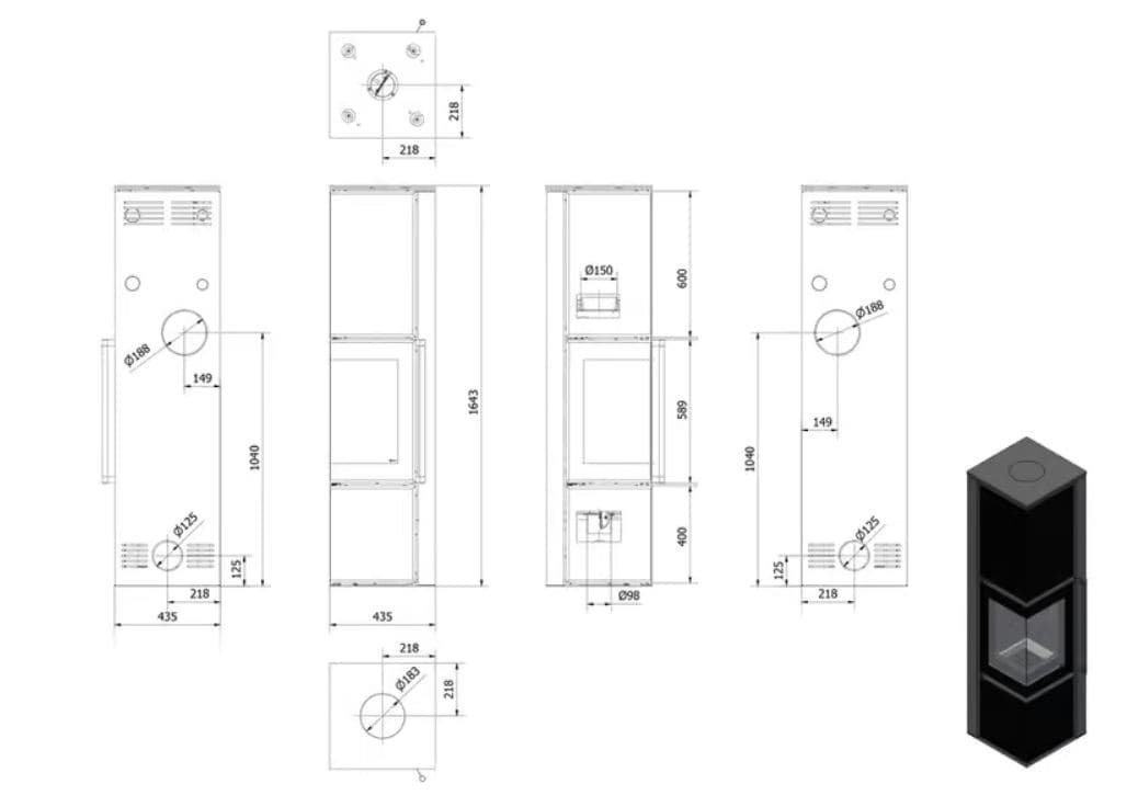 KRATKI TORA/L/Q/N/A ECODESIGN 8KW (50-70M2) ΕΝΕΡΓΕΙΑΚΗ ΣΟΜΠΑ ΞΥΛΟΥ ΑΠΟ ΧΑΛΥΒΑ ΜΕ ΛΕΥΚΑ ΚΕΡΑΜΙΚΑ TERMOTEC - 3