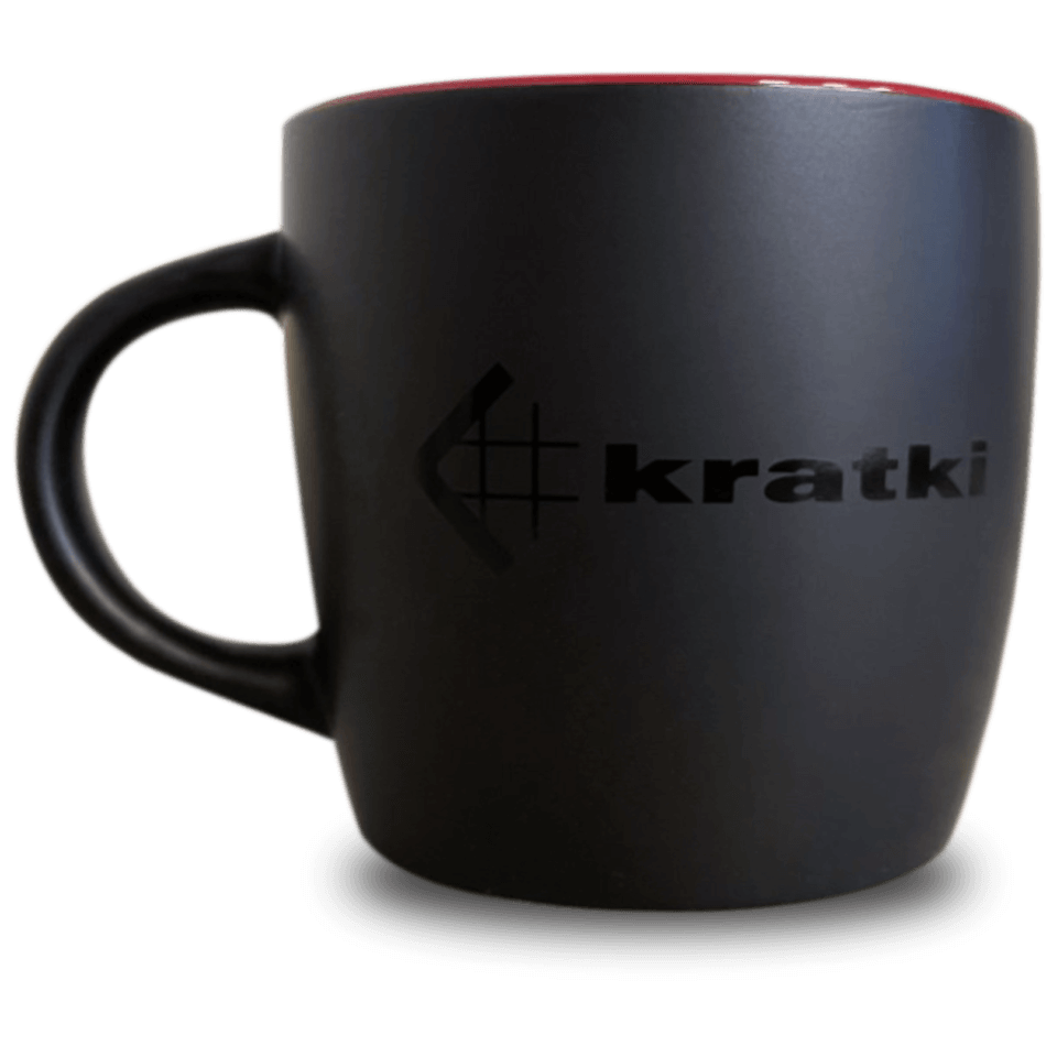KRATKI ΜΑΥΡΗ ΚΟΥΠΑ ΜΕ ΕΤΑΙΡΙΚΟ LOGO - GADZETY/KUBEK1 - Τζάκια