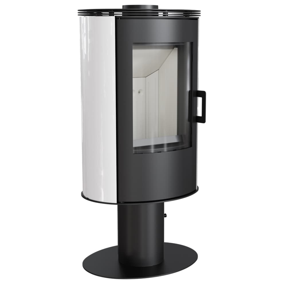 KRATKI KOZA/AB/S/N/O/DR/KAFEL/BIALY 8KW / 50-70m2 ΠΕΡΙΣΤΡΕΦΟΜΕΝΗ ΕΝΕΡΓΕΙΑΚΗ ΣΟΜΠΑ ΑΠΟ ΧΑΛΥΒΑ ΜΕ ΕΞΩΤΕΡΙΚΗ ΕΠΕΝΔΥΣΗ ΑΠΟ ΛΕΥΚΟ ΚΕΡΑΜΙΚΟ - Σόμπες