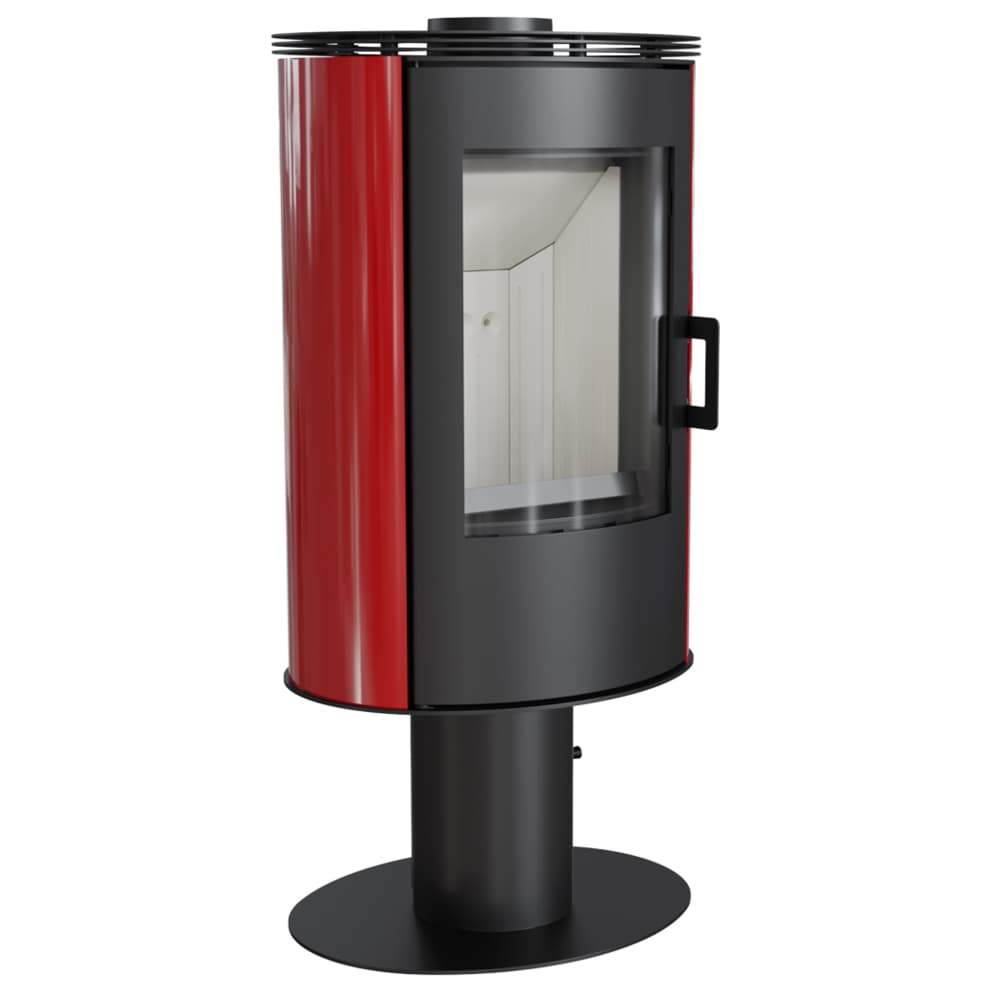 KRATKI KOZA/AB/S/N/O/DR/KAFEL/CZERWONY  8KW / 50-70m2 ΠΕΡΙΣΤΡΕΦΟΜΕΝΗ ΕΝΕΡΓΕΙΑΚΗ ΣΟΜΠΑ ΑΠΟ ΧΑΛΥΒΑ ΜΕ ΕΞΩΤΕΡΙΚΗ ΕΠΕΝΔΥΣΗ ΑΠΟ ΚΟΚΚΙΝΟ ΚΕΡΑΜΙΚΟ - Τζάκια