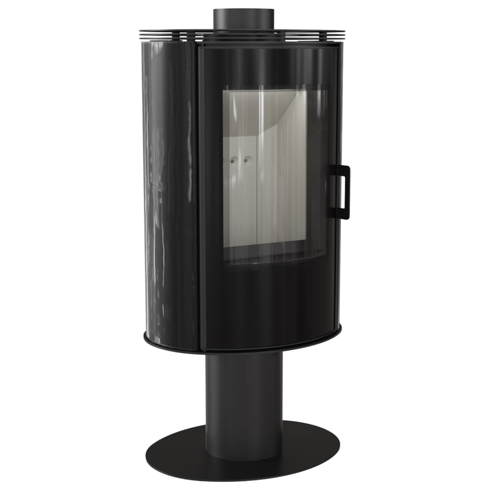 KRATKI KOZA/AB/S/N/O/DR/GLASS/KAFEL/BLACK 8KW / 50-70m2 ΠΕΡΙΣΤΡΕΦΟΜΕΝΗ ΕΝΕΡΓΕΙΑΚΗ ΣΟΜΠΑ ΑΠΟ ΧΑΛΥΒΑ ΜΕ ΕΞΩΤΕΡΙΚΗ ΕΠΕΝΔΥΣΗ ΑΠΟ ΜΑΥΡΟ ΚΕΡΑΜΙΚΟ ΚΑΙ ΦΙΜΕ ΤΖΑΜΙ - Σόμπες