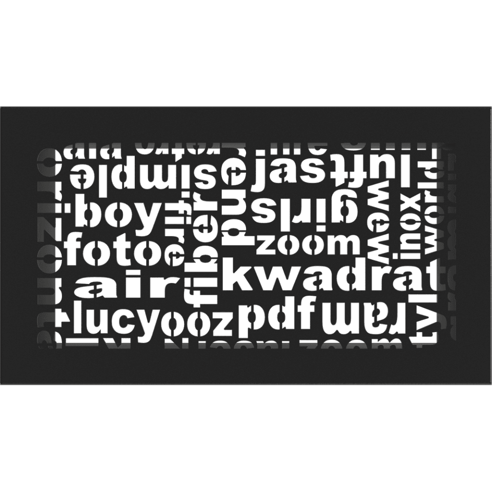 KRATKI ΠΕΡΣΙΔΑ 30ABC/C (17X30CM) ΜΑΥΡΗ - Τζάκια