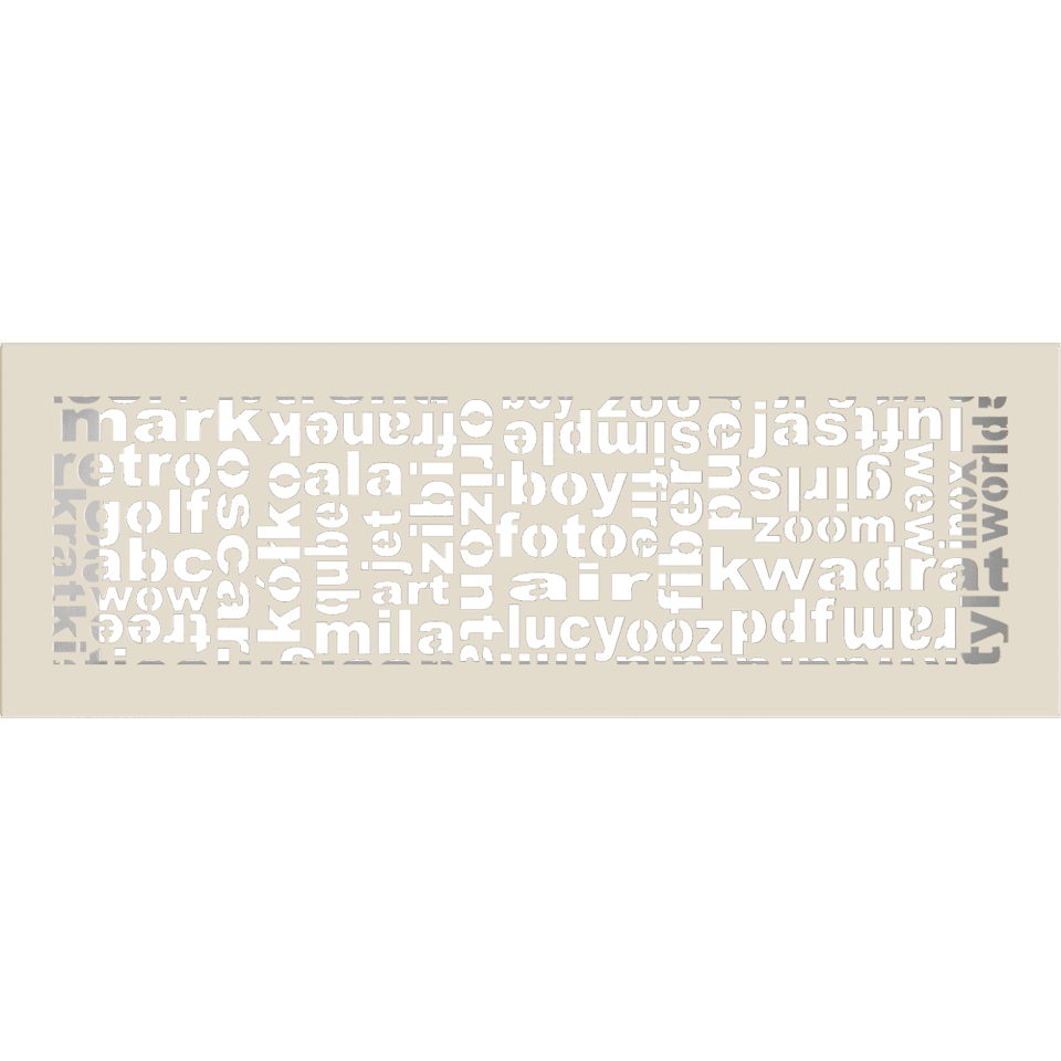 KRATKI ΠΕΡΣΙΔΑ 49ABC/K (17X49CM) ΚΡΕΜ - Τζάκια