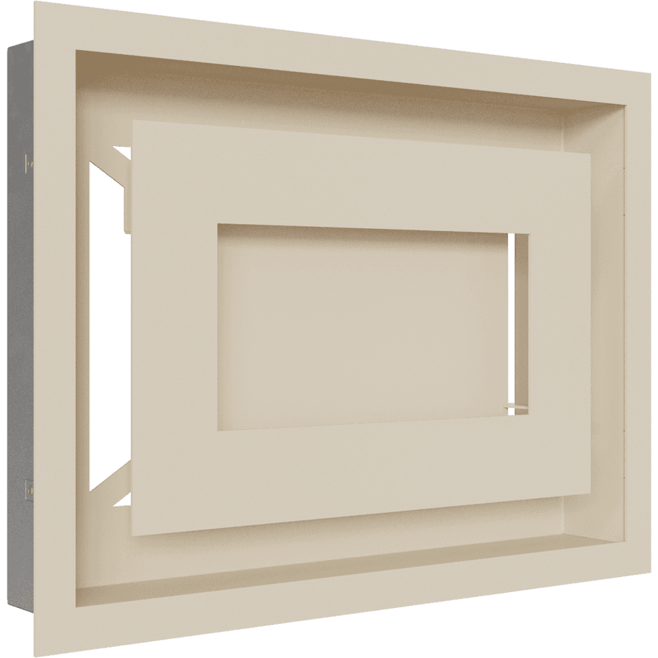 KRATKI ΠΕΡΣΙΔΑ 22/30K/WIND 22X30CM ΚΡΕΜ - Τζάκια